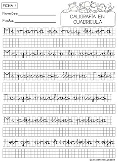 Resultado de imagen de copia frases en cuadricula
