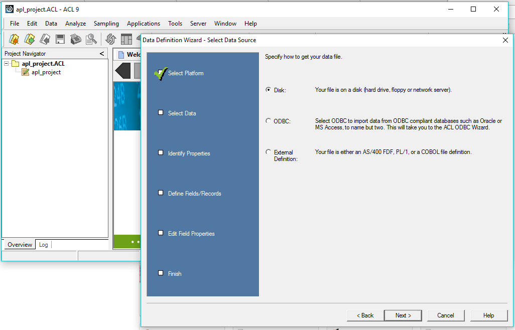 Alfian's Project Audit Command Language (ACL)
