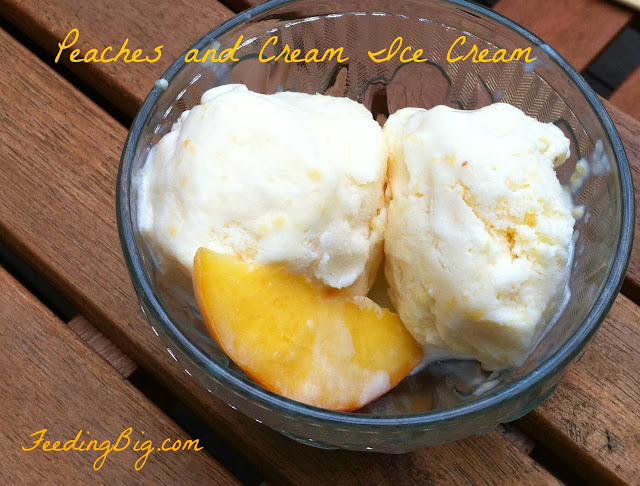 peaches and cream ice cream