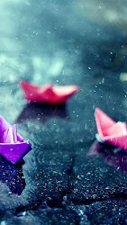 cute wallpapers hd iphone rain paper raining 5s crane thousand background phones iphone5 rose ecran 3d cool