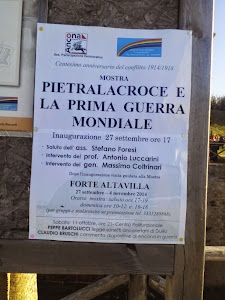 Prima Guerra Mondale. Pietralacroce Ancona Mostra 27 settembre 8 novembre 2014