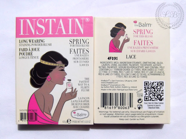 THEBALM COSMETICS - Instain Long Wearing Staining Powder Blush.LACE