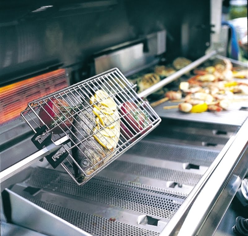 Home products RCS outdoor summer kitchen, Firemagic Rotisserie Basket And Insulating liner