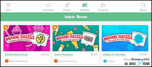 This is a great list of ideas for indoor recess time in your classroom!  GoNoodle is #1!