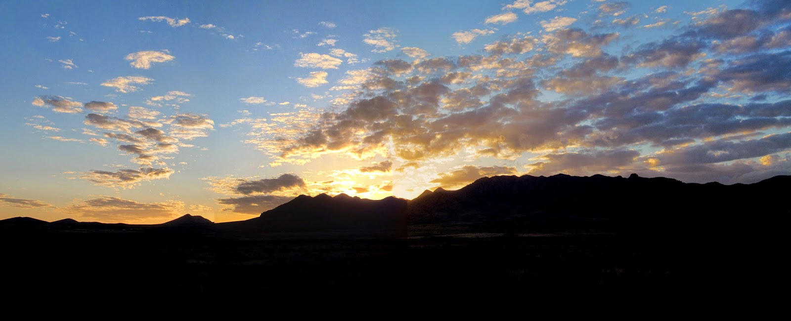 sunrise over the Peloncillo mountains from the Painted Pony Resort New Mexico sunrise