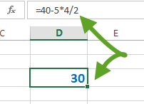 Formule excel avec ordre de priorité des oprérateurs Formule excel avec ordre de priorité des oprérateurs