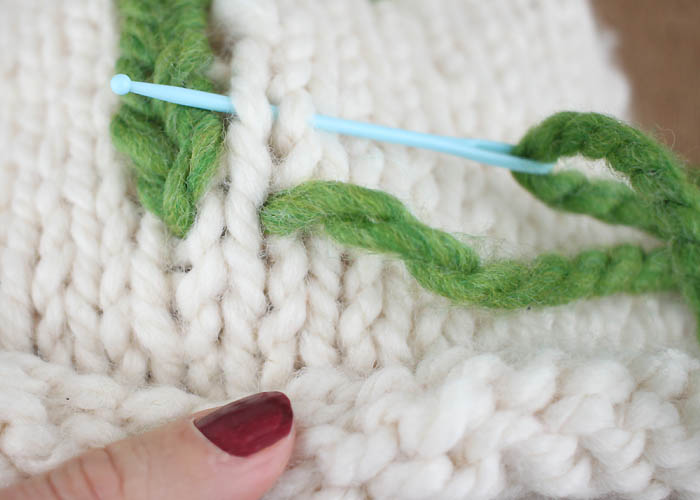 How to Embroider on Knitted Items Gina Michele
