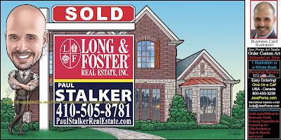 Long and Foster Real Estate Caricature Ad