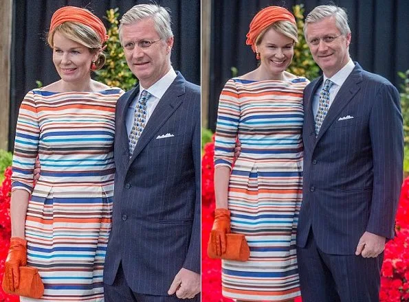 Queen Mathilde of Belgium and King Philippe of Belgium attend 35th Floralies of Ghent official launch