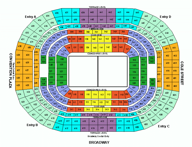 Seating Chart Dome At America S Center