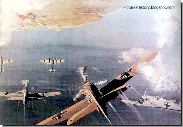 Battle Britain German painting Battle Britain German painting