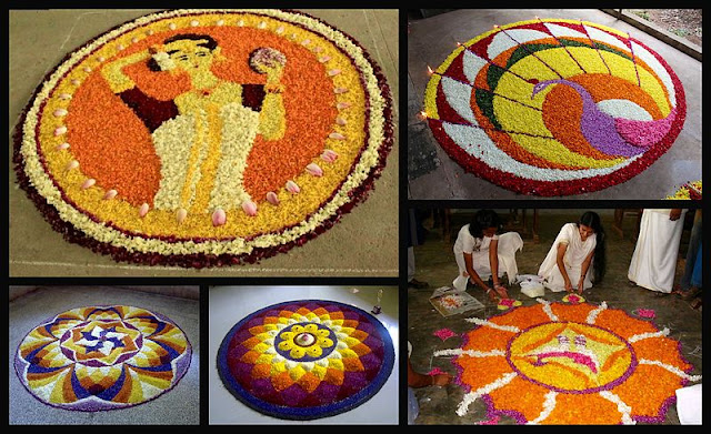 Flower, carpets, Onam, Mahabali, Kerala