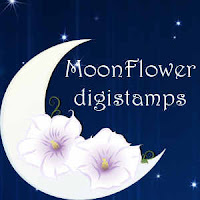 Moonflower digital stamps