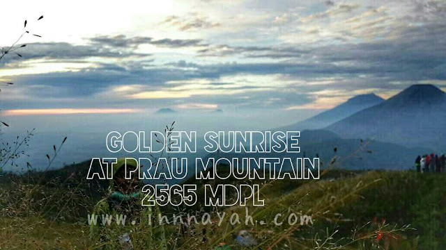 golden sunrise di gunung prau dieng, jalur pendakian patak banteng, bermalam di gunung prau, tips mendaki gunung prau, matahari terbit di gunung prau, jalur dieng gunung prau