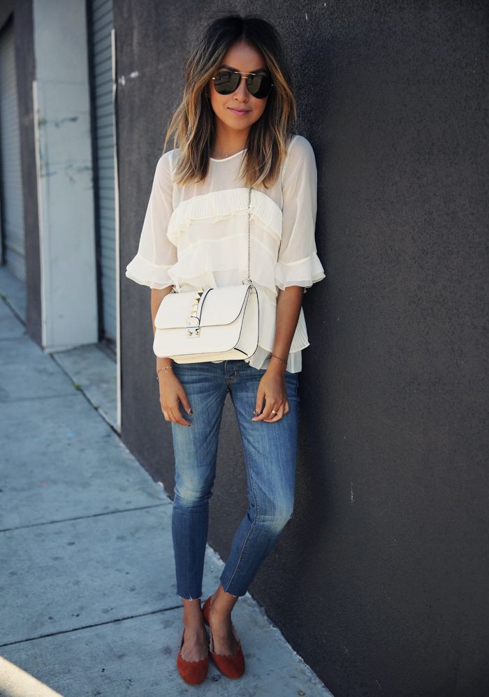 cropped jeans outfit