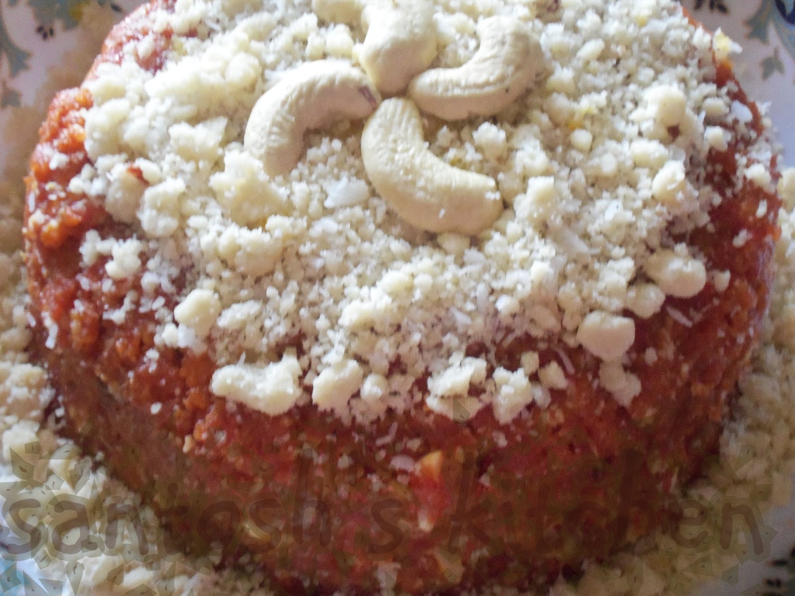  NO BAKE CAKE..........A TWIST IN CARROT HALWA