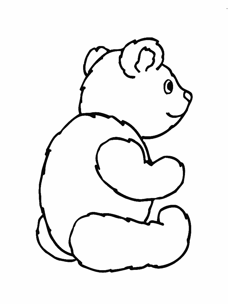 sitting bear coloring pages | News On Magazine