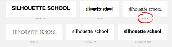 Silhouette Studio, Silhouette tutorial, fonts, preview fonts