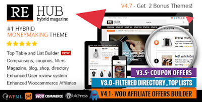 Download REHub v4.7 Directory, Shop, Coupon, Affiliate WP Theme