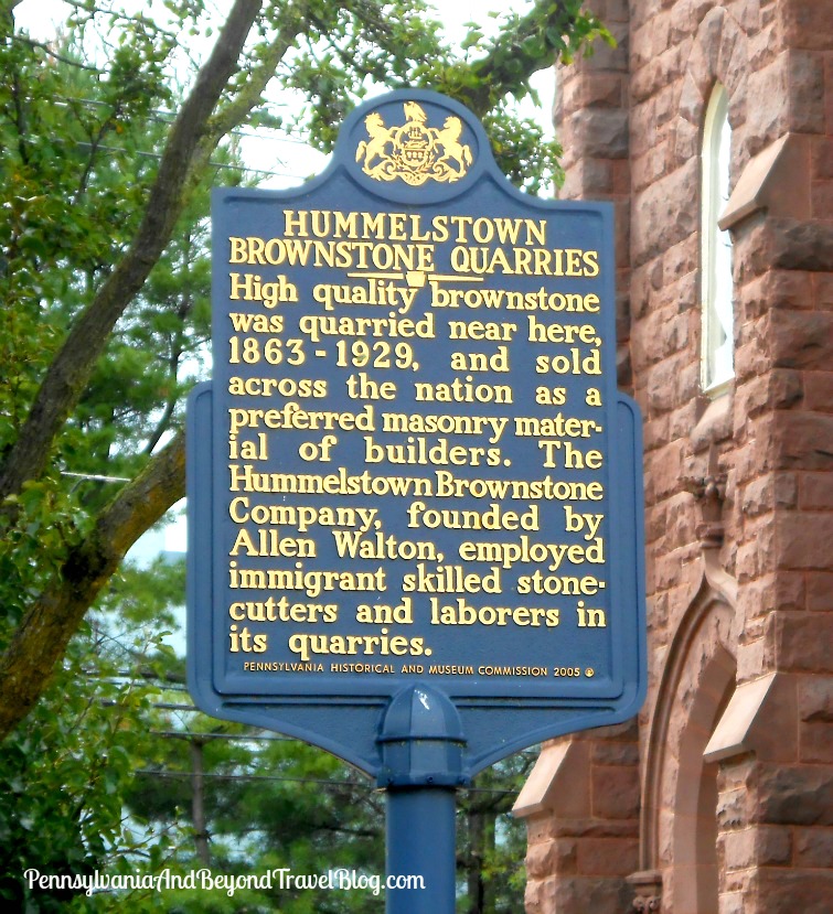 Pennsylvania & Beyond Travel Blog Hummelstown Brownstone Quarries Historical Marker