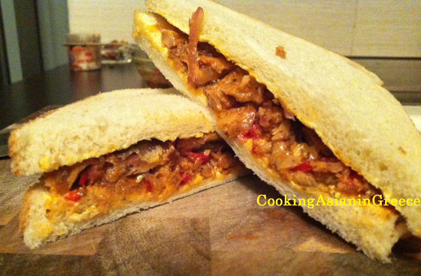 Cooking Asian in Greece (Canned) Sardine Sandwich