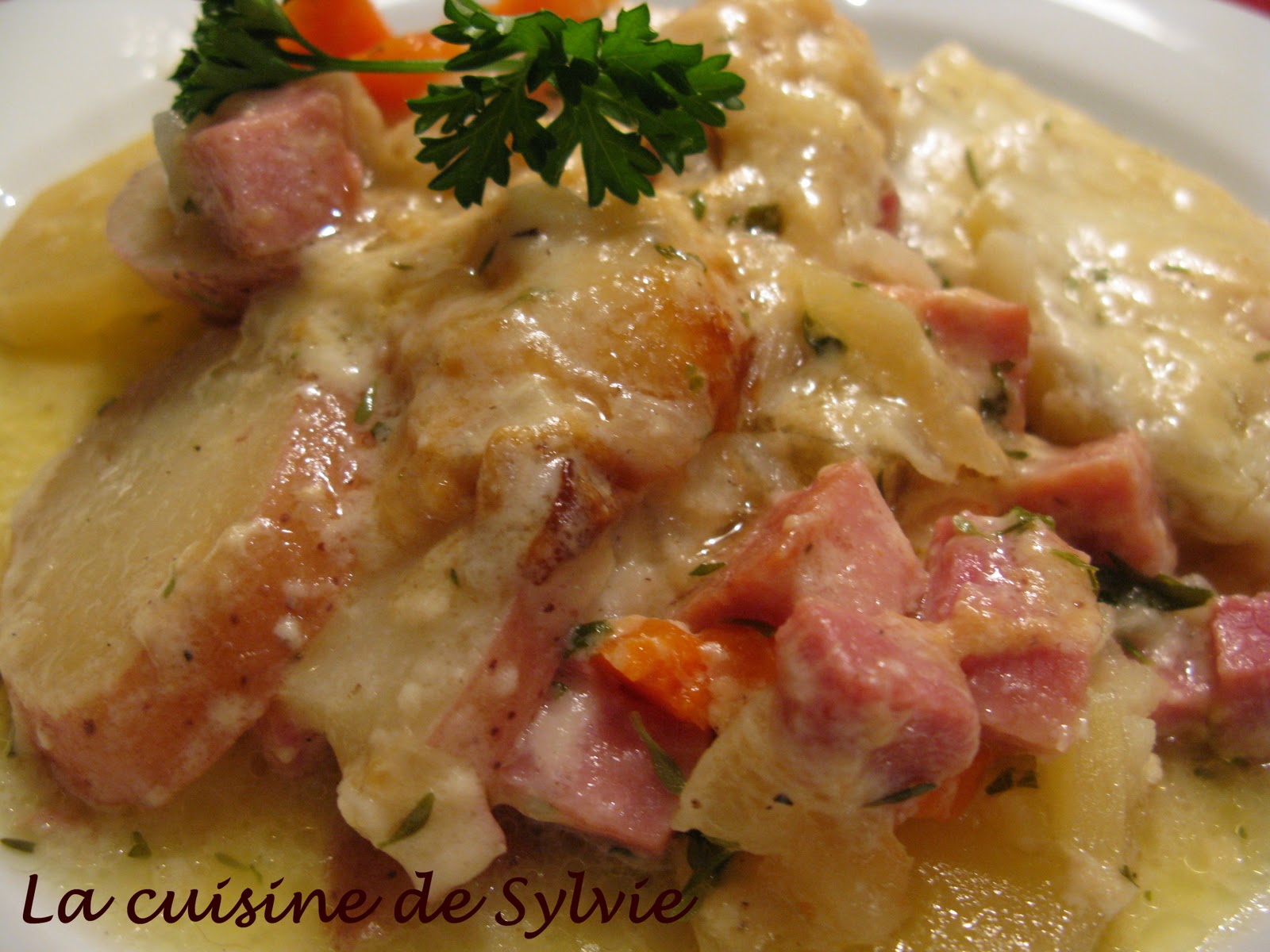La cuisine de Sylvie Gratin de pommes de terre au jambon à la mijoteuse La cuisine de Sylvie Gratin de pommes de terre au jambon à la mijoteuse