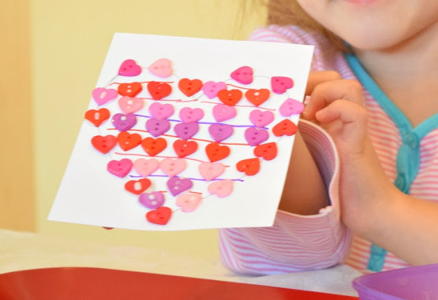 Cute As A Button Valentine Craft for Preschoolers