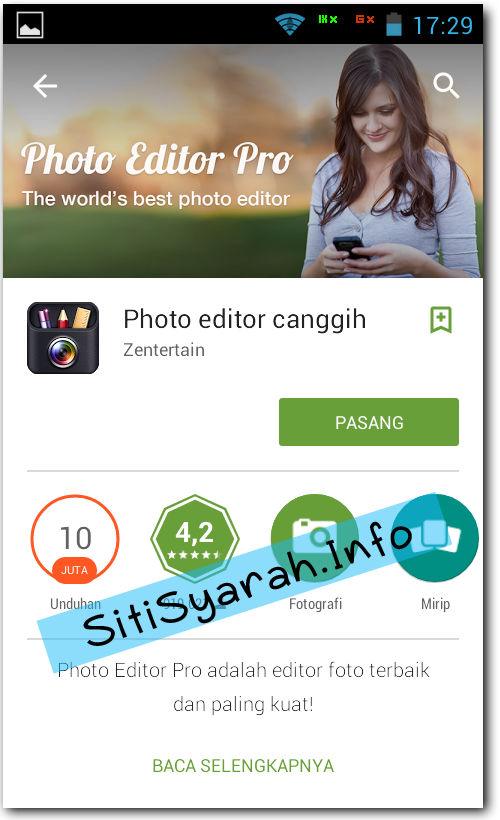 Edit foto Android canggih