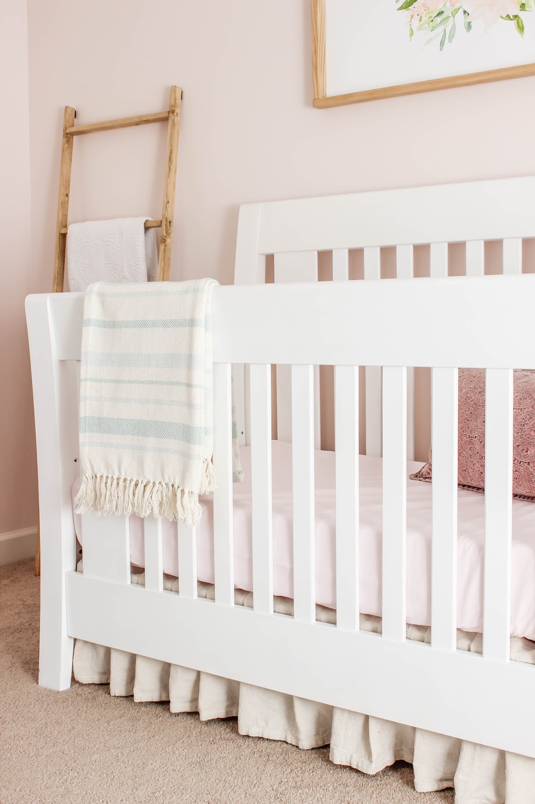 No Sew Drop Cloth Crib Skirt Delightfully Noted