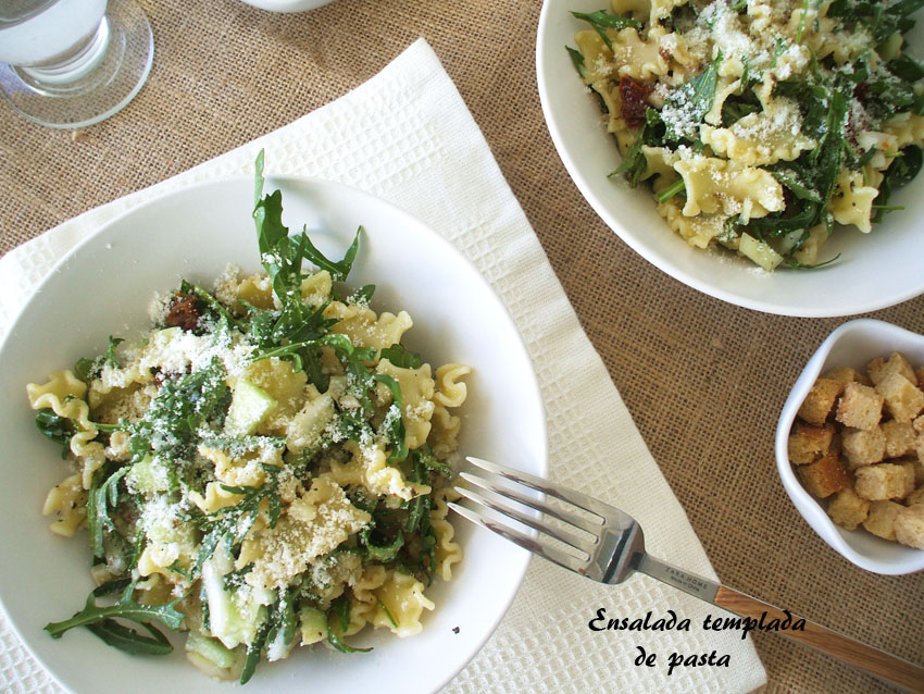 Ensalada templada de pasta