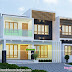 2200 sq-ft 4 BHK flat roof contemporary home plan
