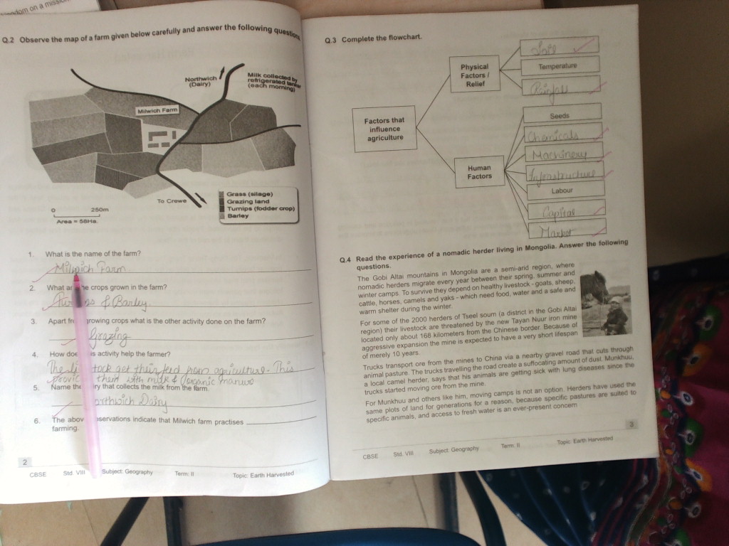 PIS VADODARA STD 8 Geography Workbook