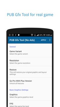 PUBGM Gfx Tool Free No Ads NOBAN Terbaru for Android
