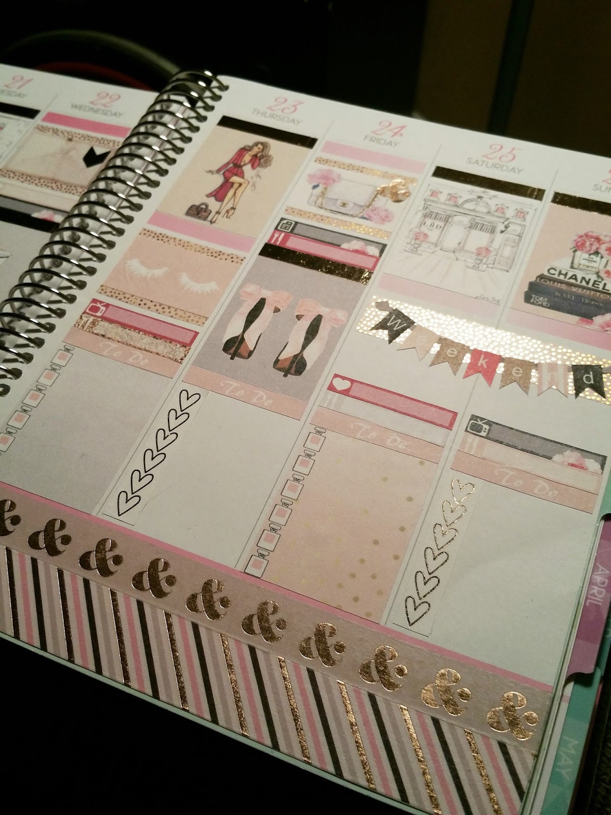 Free Fashion/Paris Printable Printable Planner Stickers for the EC &  Recollections Planner - Planner Onelove