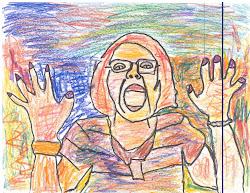 expressionist examples easy student making self portrait