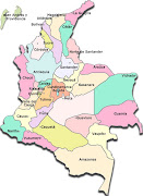 Mapa de Colombia. Posted by Claudia Baldwin at 11:39 AM mapadeptos colombia