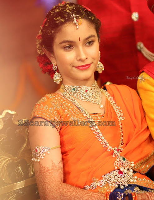 Pretty Girl Divya Half Saree Ceremony