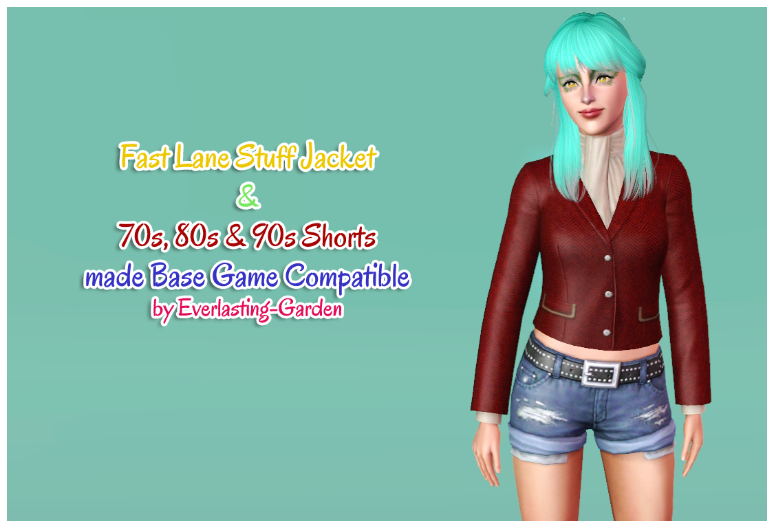 My Sims 3 Blog Base Game Compatible Fast Lane Stuff Jacket And 70s 80s