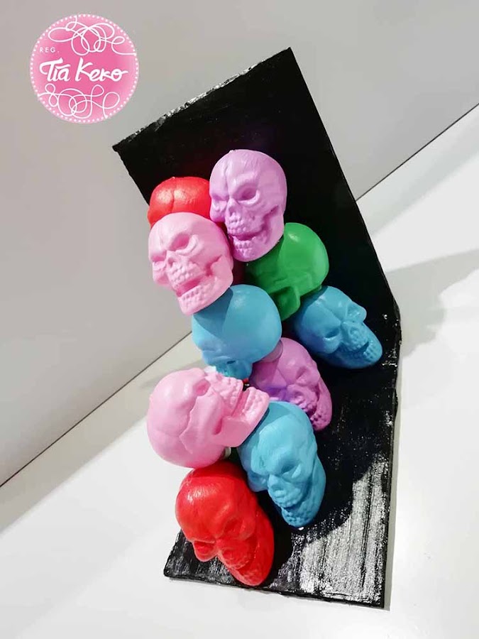 HALLOWEEN: Sujeta-libros- de-calaveras