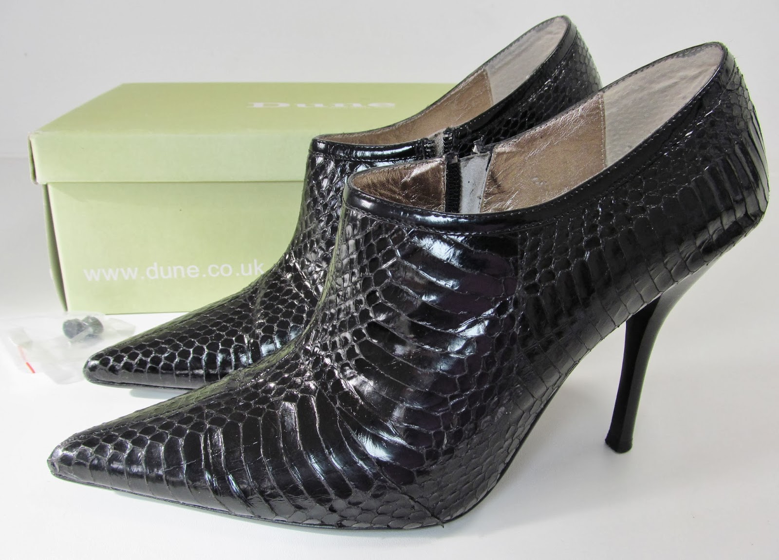 dune snakeskin boots