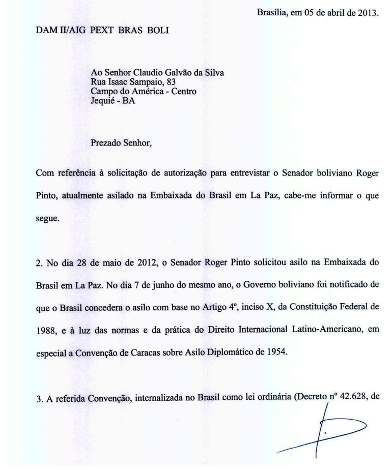 Miss o Bol via Dialogar E Documentar Pobre Argumento Do Itamaraty 