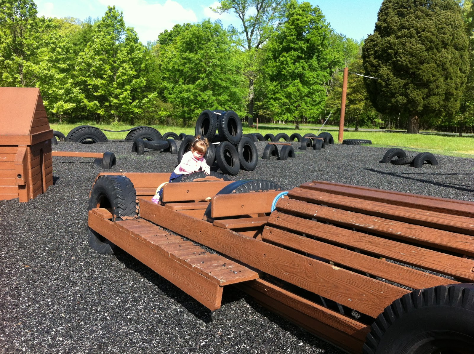 A Childhood List 58) Gun Powder State Park Tire Playground (Hammerman