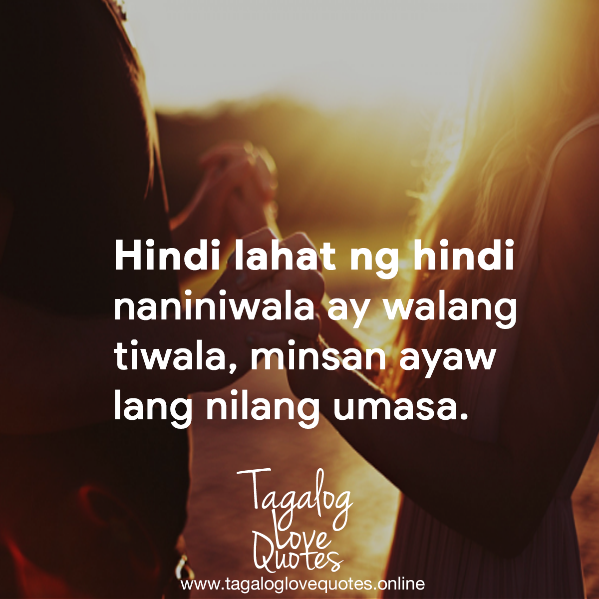 Hindi lahat ng hindi naniniwala