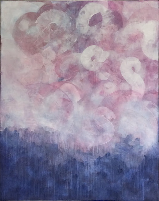 abby kasonik painting, pink purple, abstract landscape, fritz porter abby kasonik painting, pink purple, abstract landscape, fritz porter, large painting,