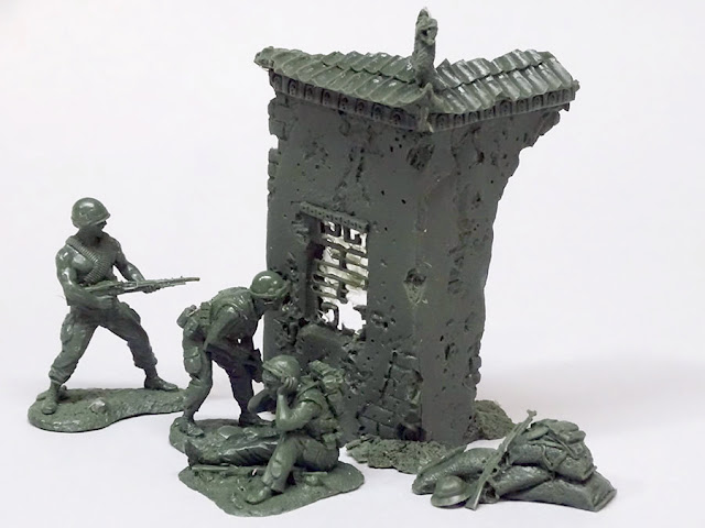 Gladiator Toy Soldiers  plastic 5 Poses 1:32 Technolog Fantasy Conte Atlantic 