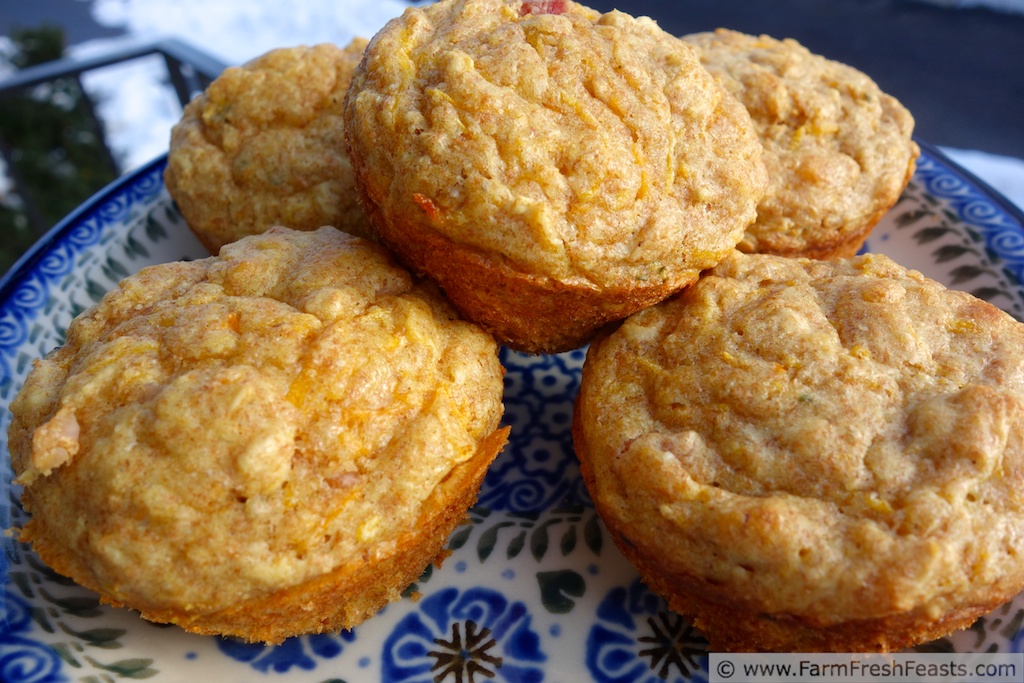 Farm Fresh Feasts Savory Butternut Squash Soaked Oat Muffins