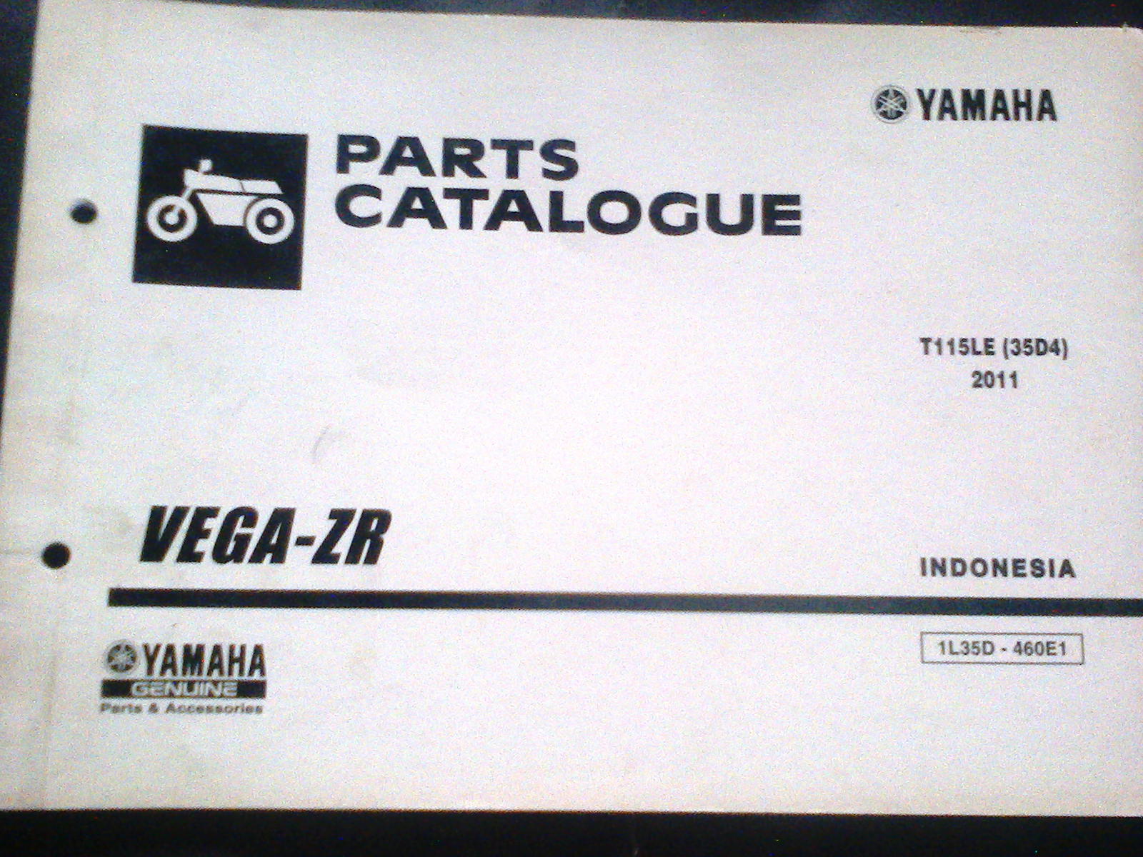 Gudang Barang Lawas BUKU PARTS CATALOGUE '' VEGA ZR 2011 '' [ PC 3 ]