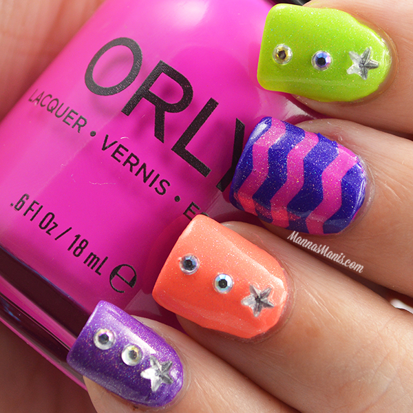 Orly Adrenaline Rush Nail Art Manna's Manis