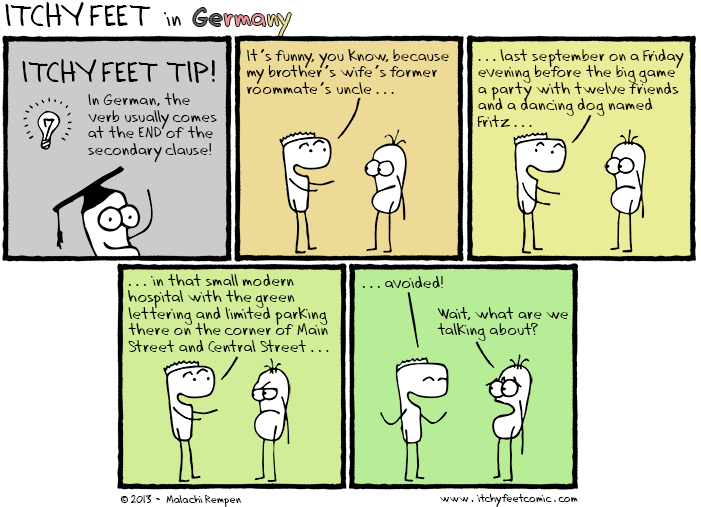 Itchy Feet: the Travel and Language Comic: Listen Carefully