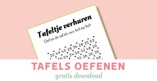 Tafels oefenen